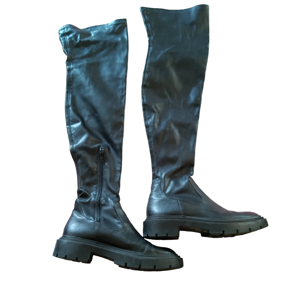 Zara Black Over the Knee Boots